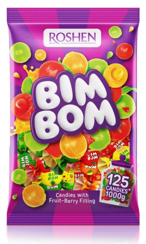 Roshen Bim-Bom - ovocné bonbóny - 1 kg