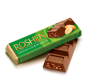 Roshen Čokoládová tyčinka s arašídovou náplní