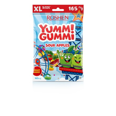Yummi Gummi Sour Apples 165 g