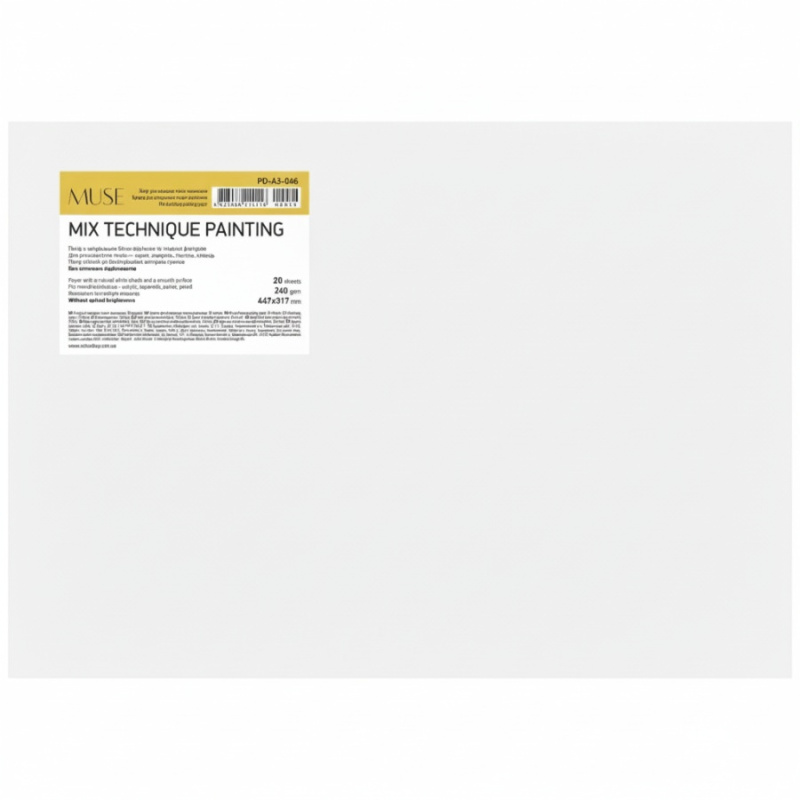 Kreslicí karton Shkolyaryk Muse Mix Technique A3+, 20 listů Shkolyaryk