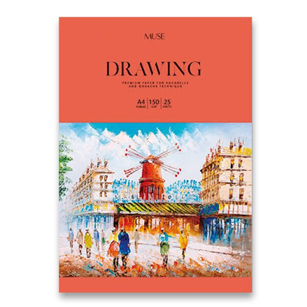 Kreslicí karton Shkolyaryk Muse Drawing A4+, 25 listů Shkolyaryk