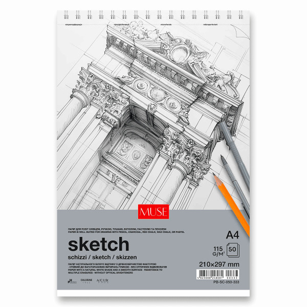 Spirálový skicák Shkolyaryk Sketch - A4 Shkolyaryk