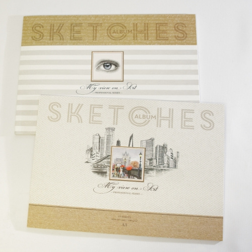 Umělecký blok pro sketch Fresh, lepený, formát A3, 12listů, 190g