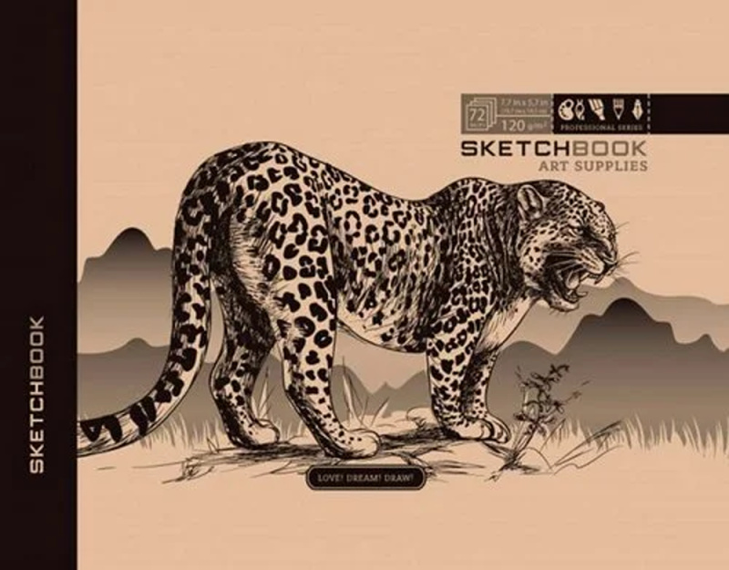 Sketchbook KRAFT LEOPARD
