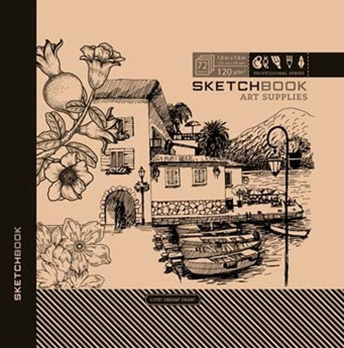 Sketchbook KRAFT VILLA (20 x 20 cm čistý)