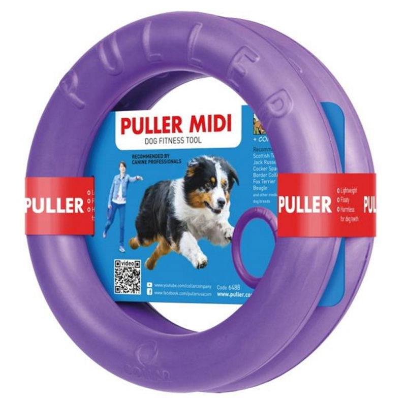 Hračka pěn. Guma Kruh Puller Midi průměr 20/3 cm, 2 ks