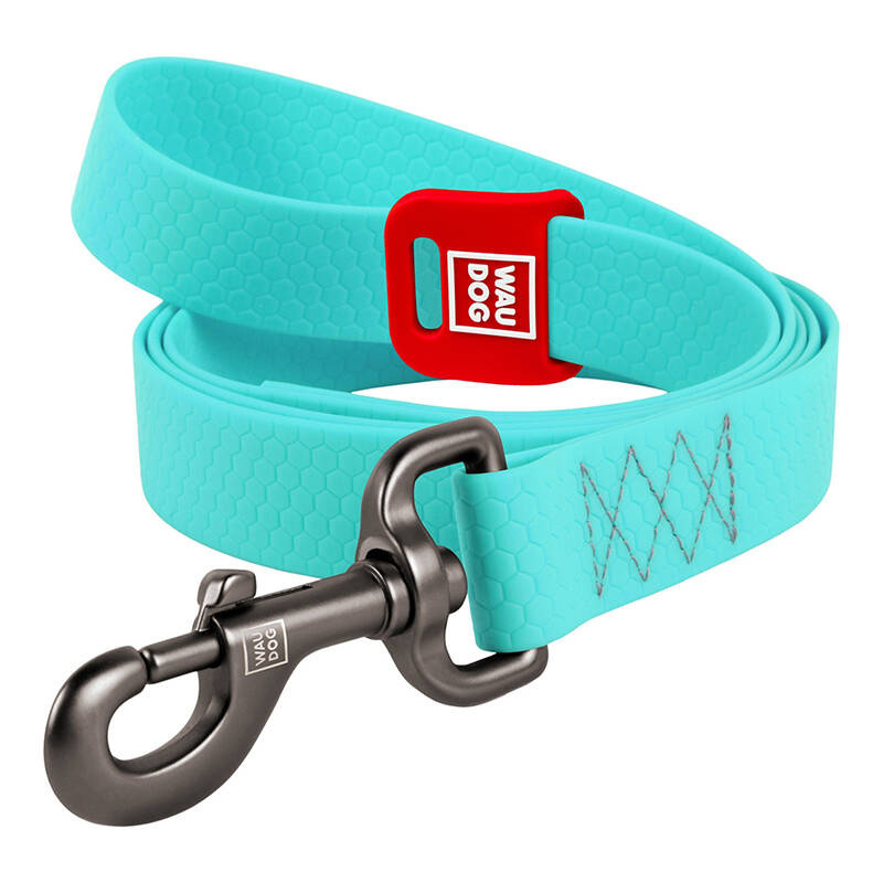 WAUDOG voděodolný dog leash 20mm wide, 183 cm long blue