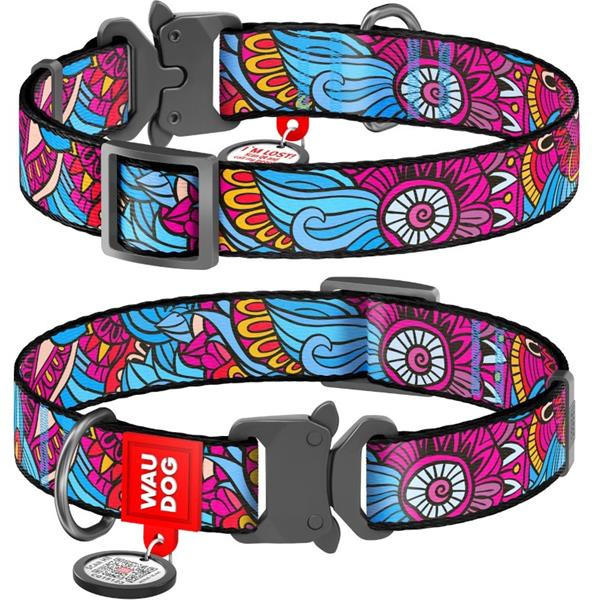 Obojek nylon 25mm x 33-49cm WAUDOG Summer