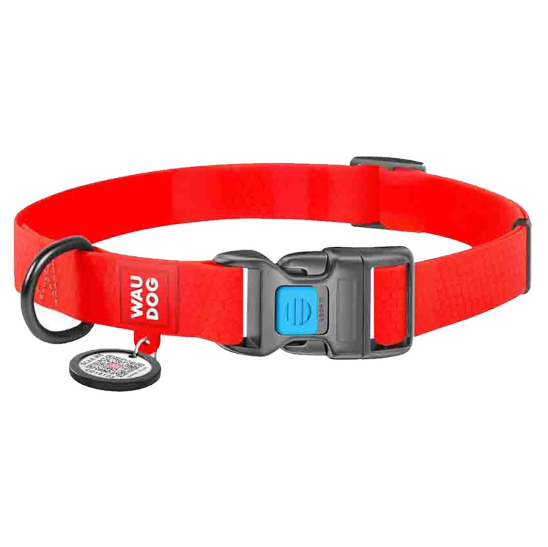 WAUDOG Waterproof Obojek pro psy červený 1 ks, Velikost: S