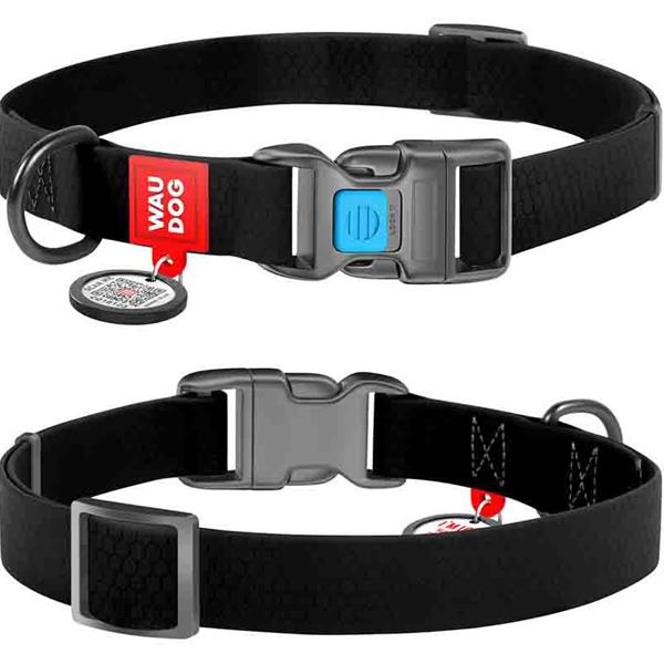 WAUDOG Waterproof Obojek pro psy černý 1 ks, Velikost: M