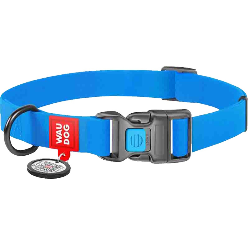 WAUDOG Waterproof Obojek pro psy modrý 1 ks, Velikost: M