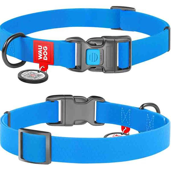 WAUDOG Waterproof Obojek pro psy modrý 1 ks, Velikost: M