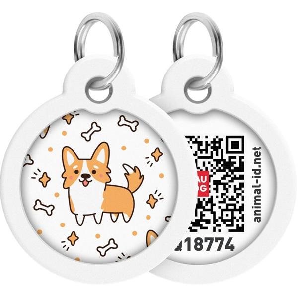 WAUDOG Identifikační známka QR Corgi 1 ks, Velikost: S