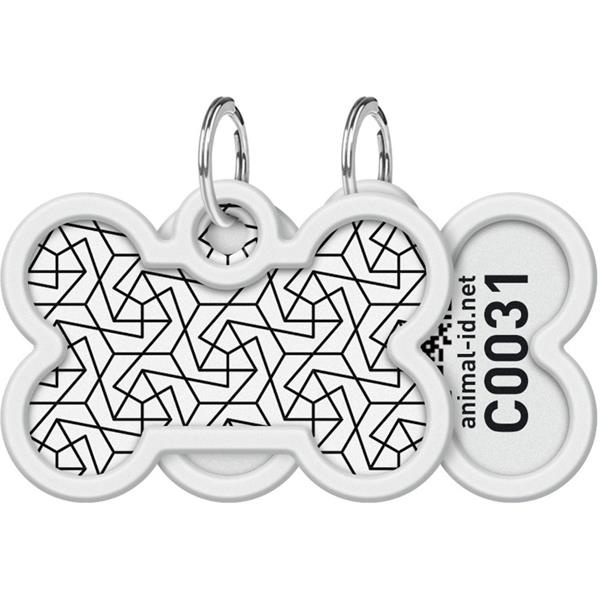 WAUDOG Identifikační známka QR kost Geometry 1 ks