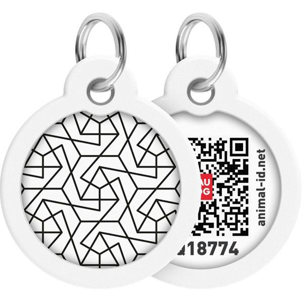 WAUDOG Identifikační známka QR Geometry 1 ks, Velikost: M