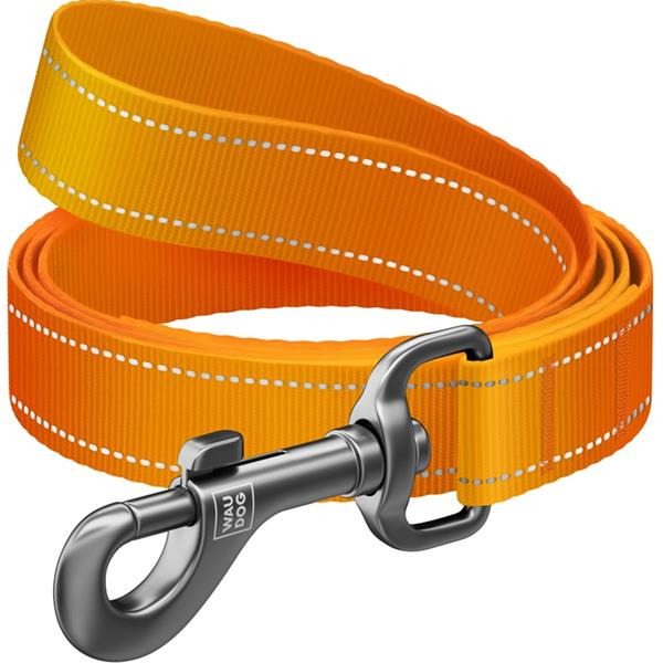 Vodítko nylon WAUDOG Mono 2,5x200cm oranžové