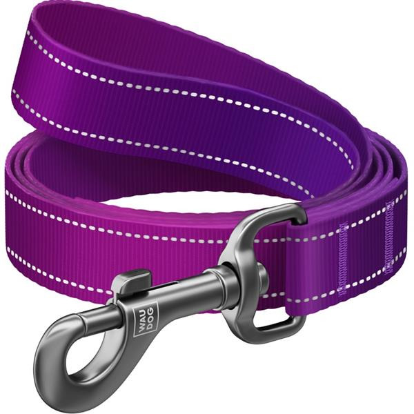 Vodítko nylon WAUDOG Mono 2,5x200cm fialové