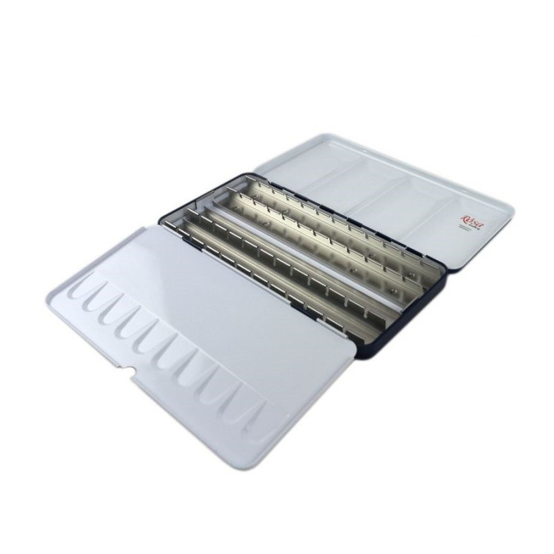 Kovová krabička pro akvarely Rosa 28 ks prázdná