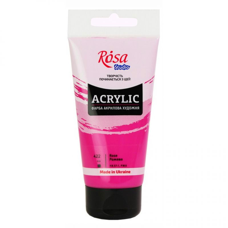 Akrylová barva Rosa Studio tmavě růžová 75ml