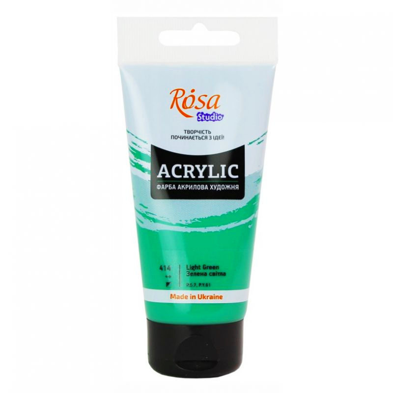 Akrylová barva Rosa Studio světle zelená 75ml