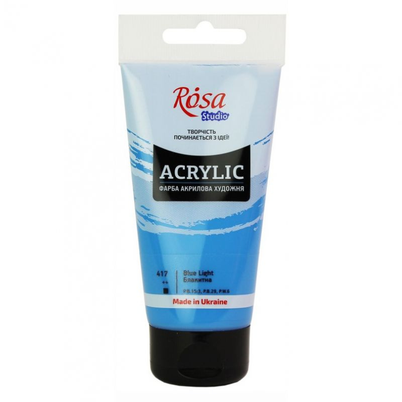 Akrylová barva Rosa Studio modrá 75ml