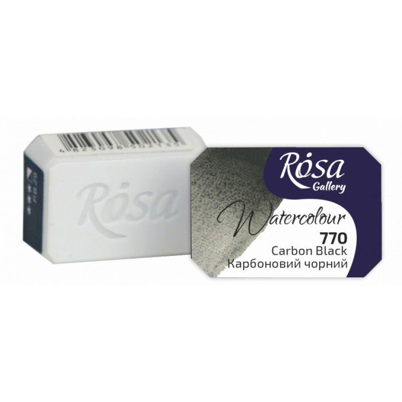 Akvarelová barva Rosa Gallery 2,5 ml - Karbonově černá