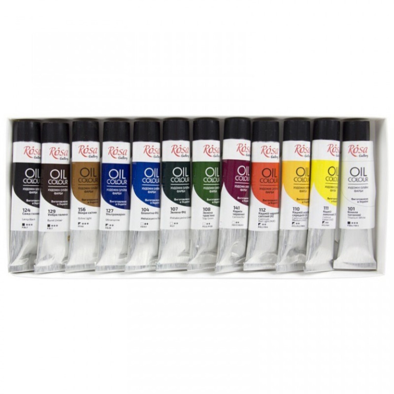 Sada olejových barev Rosa 12x20ml