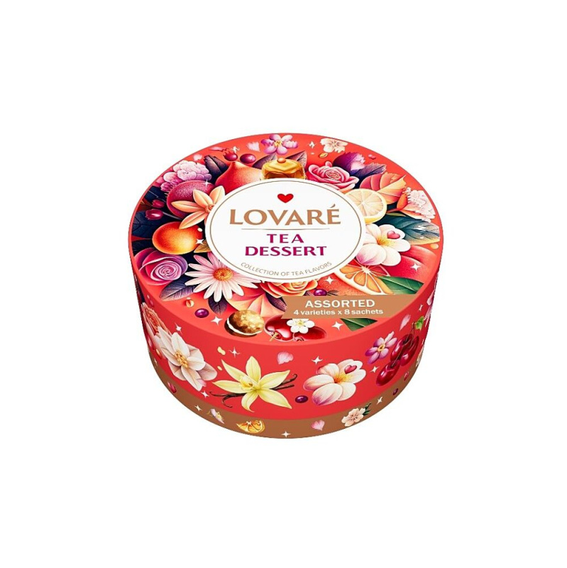 LOVARÉ Tea dessert kolekce černých čajů 40 sáčků