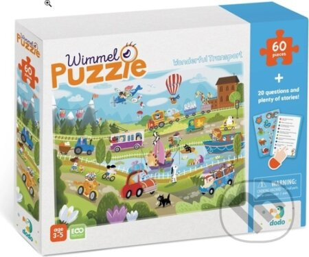 DODO Puzzle Doprava na venkově 60 dílků