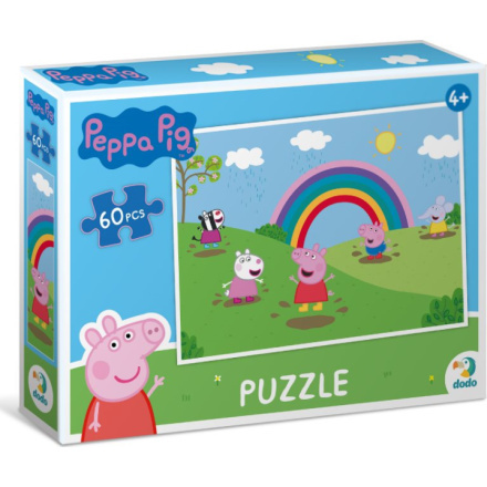 DODO Prasátko Peppa Duhové radovánky 60 dílků