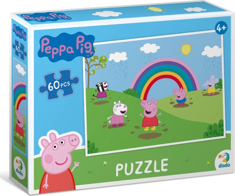 DODO Prasátko Peppa Duhové radovánky 60 dílků