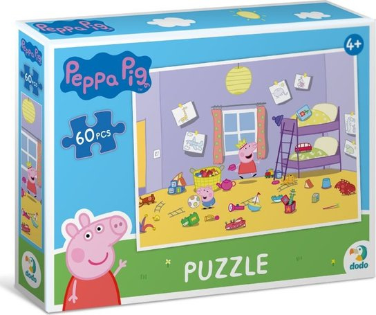DODO Prasátko Peppa Hrátky v pokojíčku 60 dílků