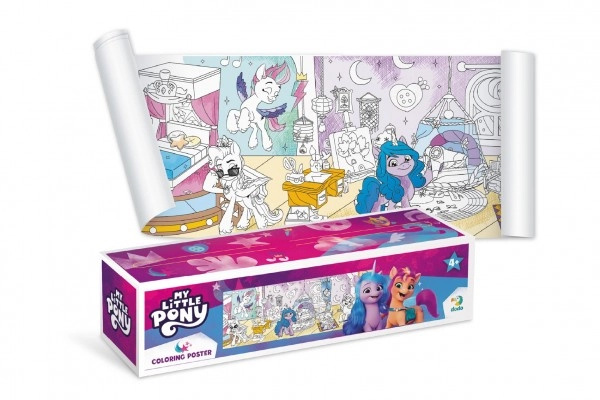 Plakát na vybarvení My Little Pony 70x16cm