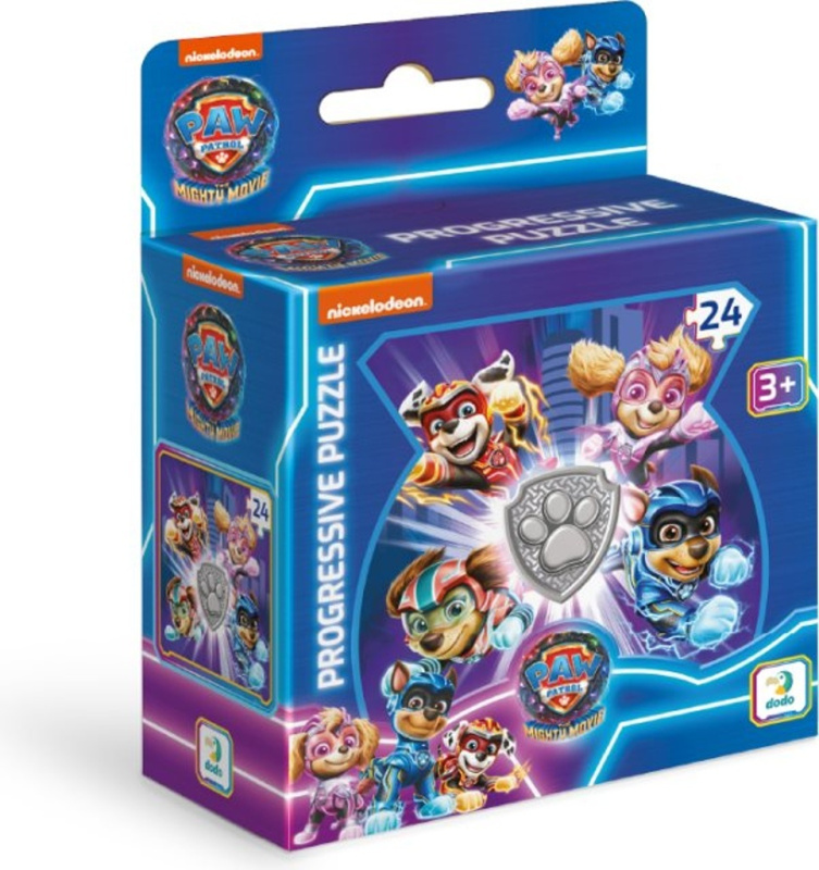Teddies Tlapková patrola/Paw Patrol 27x20cm v krabičce 20x16x3,5cm 24 dílků