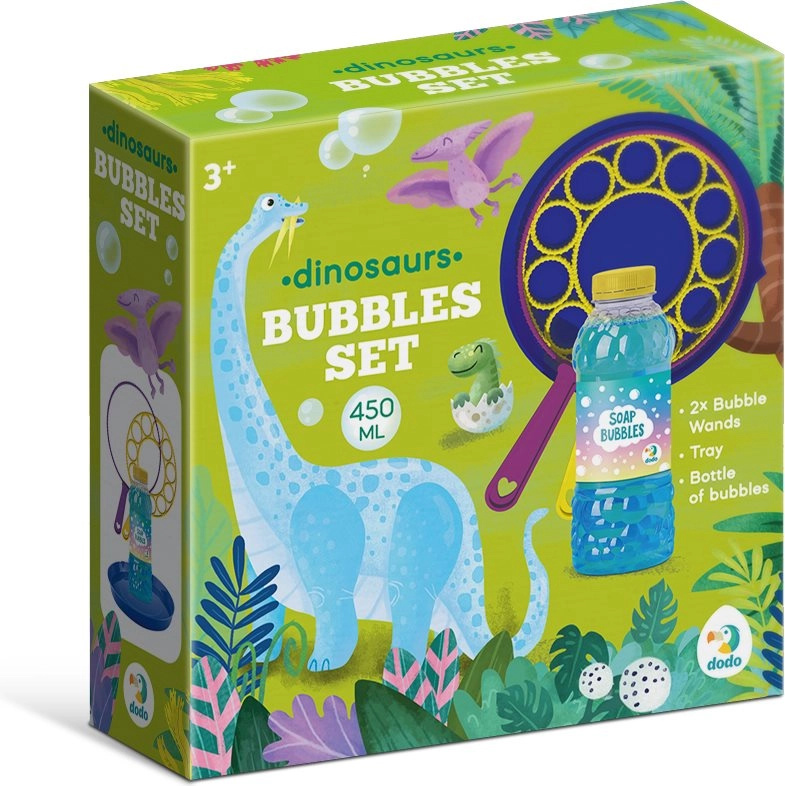 dodo bublifukový set dinosauři 450 ml