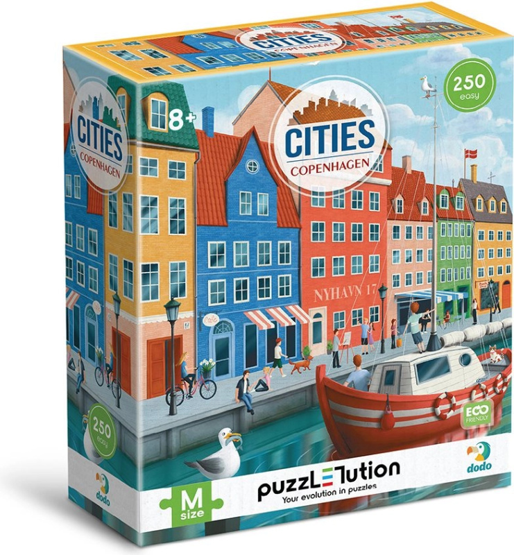 Puzzle DODO Města: Kodaň 250 dílků