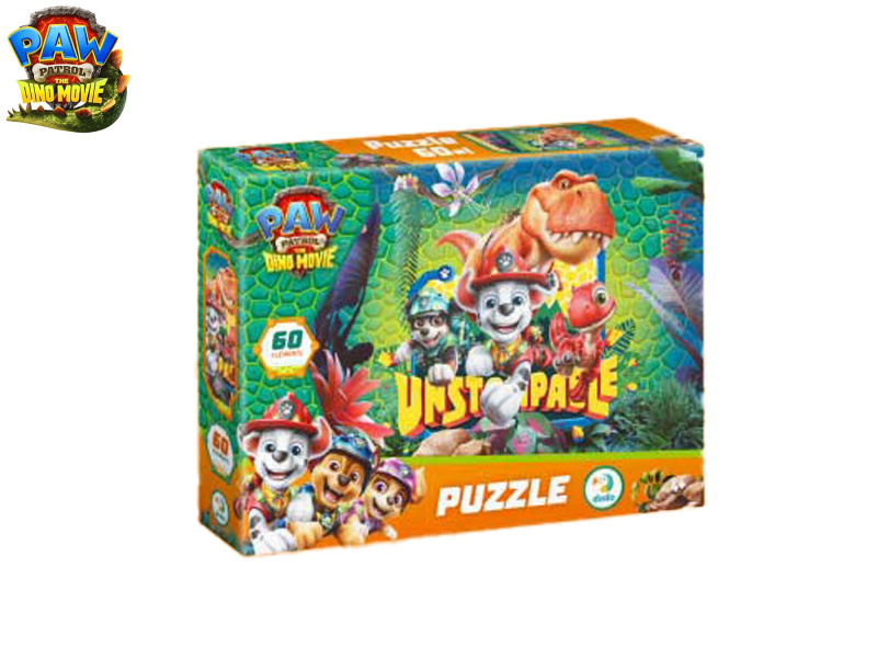 Puzzle Paw Patrol: The Dino Movie, 60 dílků, 32 × 23 cm
