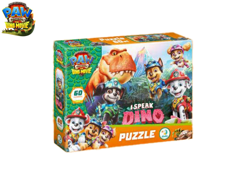 Puzzle Tlapková patrola: The Dino Movie 60 dílků
