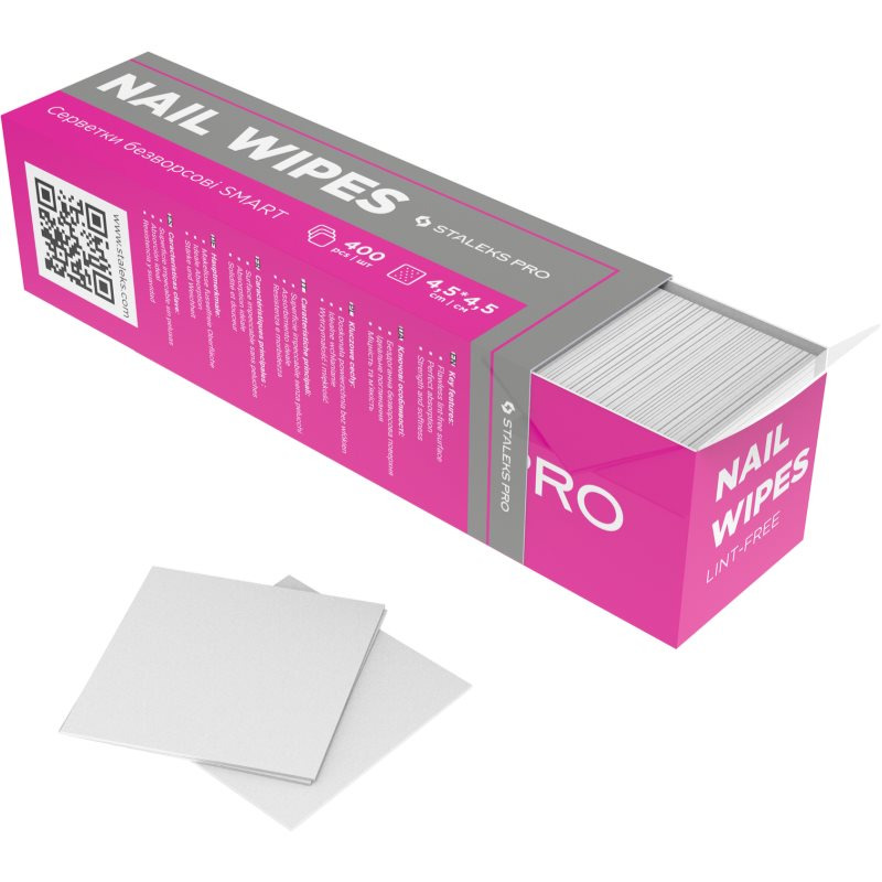 Staleks Expert Nail Wipes utěrky pro odstranění gelových a akrylových nehtů 400 ks