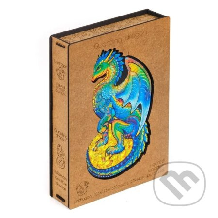 Unidragon drevené puzzle - Drak veľkosť L - puzzle z kategorie Zvířata