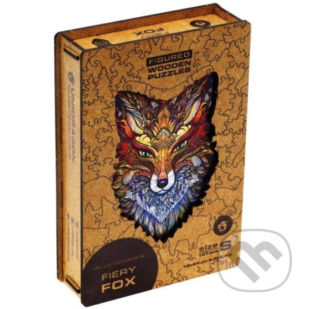 UNIDRAGON dřevěné puzzle - Pohádková liška, velikost S - hra z kategorie Zvířata