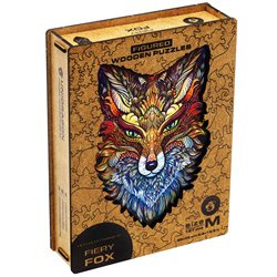 Dřevěné puzzle UNIDRAGON Pohádková liška M