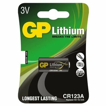 Baterie GP CR123A, 3 V /1400 mAh, 1 ks