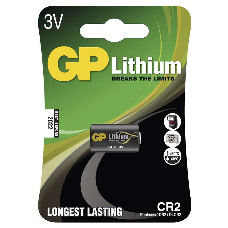 Lithiová baterie GP - CR2, 1 ks