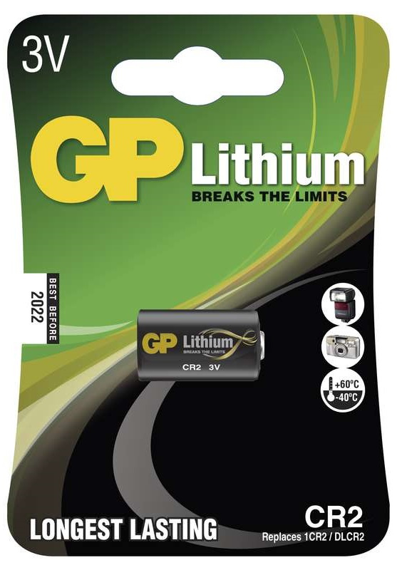 Lithiová baterie GP - CR2, 1 ks