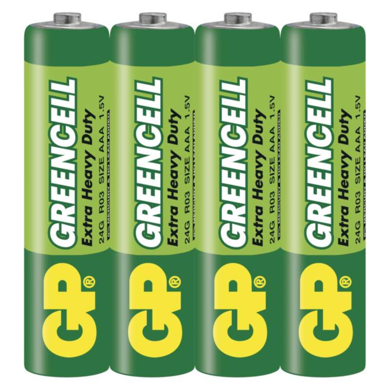 Baterie GP GREENCELL R03, typ AAA, 1,5 V,  4 ks