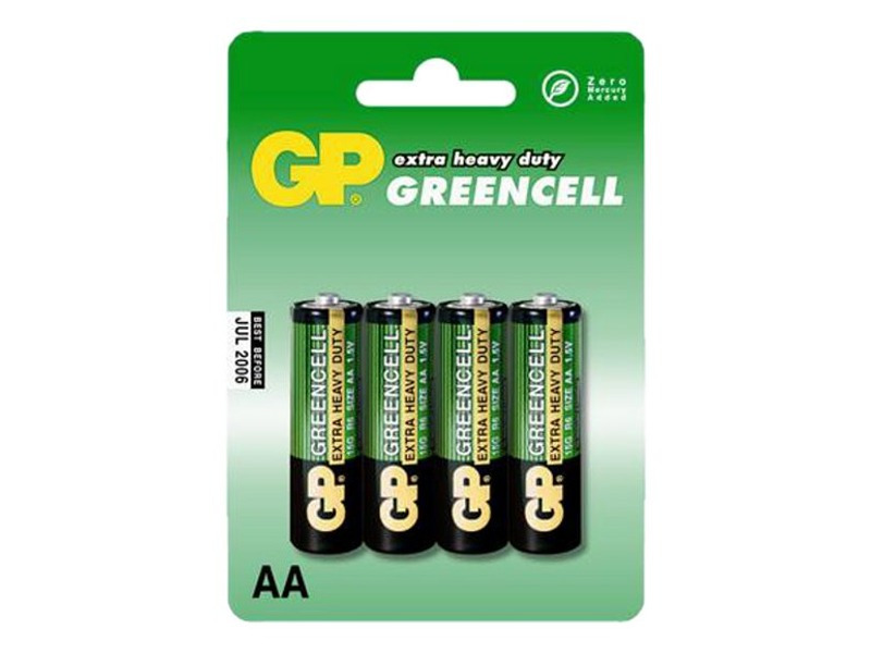 GP Greencell AA baterie sada 4 kusů v blistru