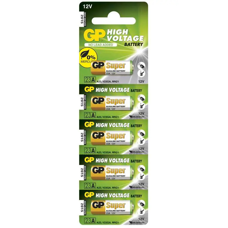Baterie GP 23AE, 12 V /55 mAh, 5 ks