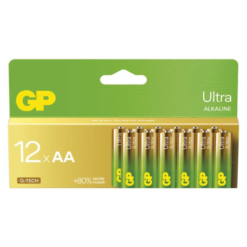 Baterie alkalická GP Ultra  AA (LR6) 12PP