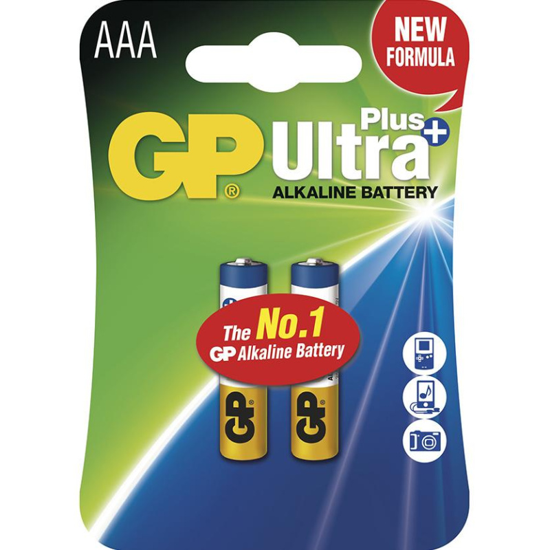 Baterie GP Ultra Plus Alkaline AAA 1,5 V 2 ks